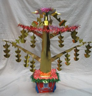 摇钱树 金纸 祭祀纸制品 取之不尽用之不完 diy 缅怀亲人