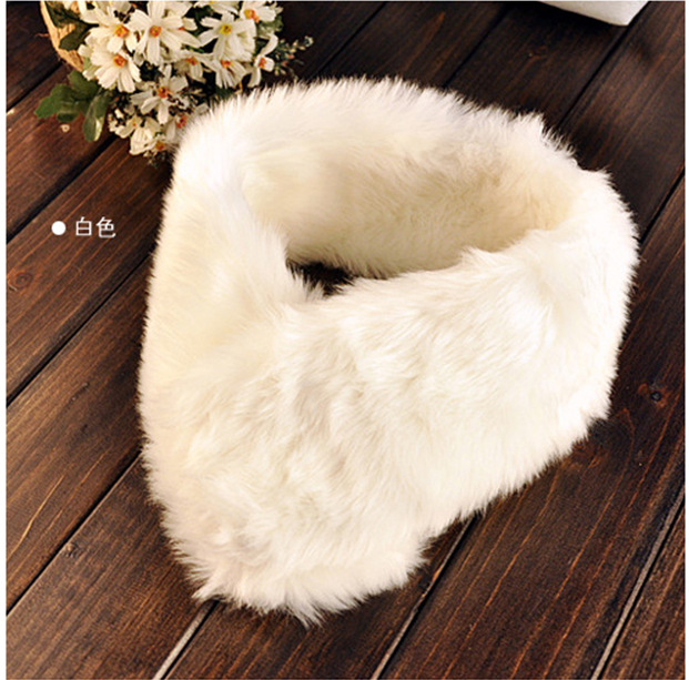 步步惊心同款 仿兔毛围巾 保暖围巾 兔毛围脖 自粘围巾 围巾批发