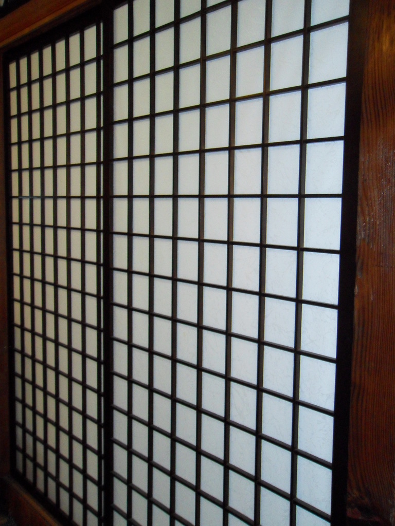 厂家提供日式格子门 简约手工工艺晶莹清澈障子纸门