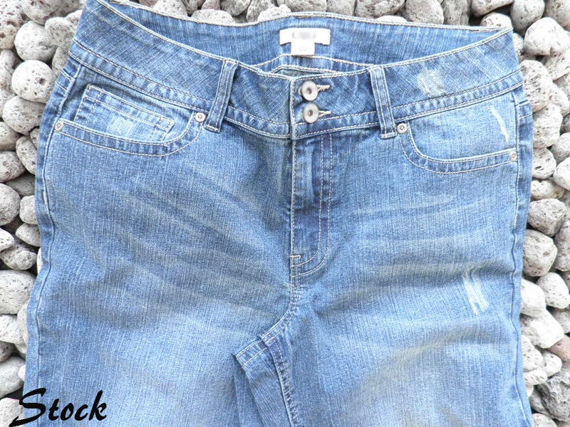 清仓速销外贸库存大码女装女牛仔7分裤kc128025