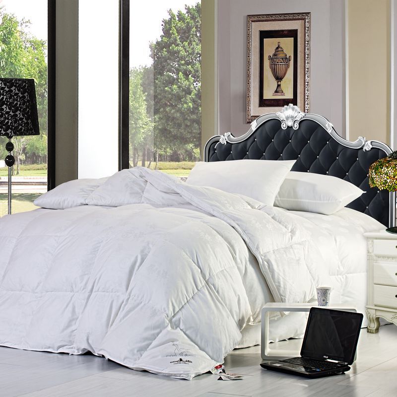 尚宝罗100%全棉90%鸭绒被 羽绒冬被 加厚被子 棉被图片,养鹅人 尚宝罗