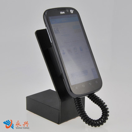 黑色立式铝合金防盗链手机充电防盗报警机模防盗链