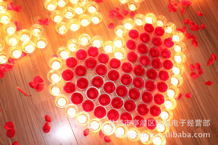 浪漫摆字蜡烛铝壳蜡烛爱心蜡烛营造浪漫