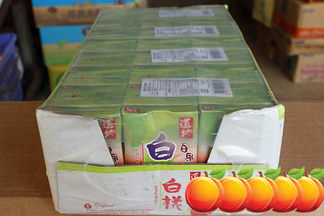 香港道地百果园白桃汁饮料 250ml*24盒/箱