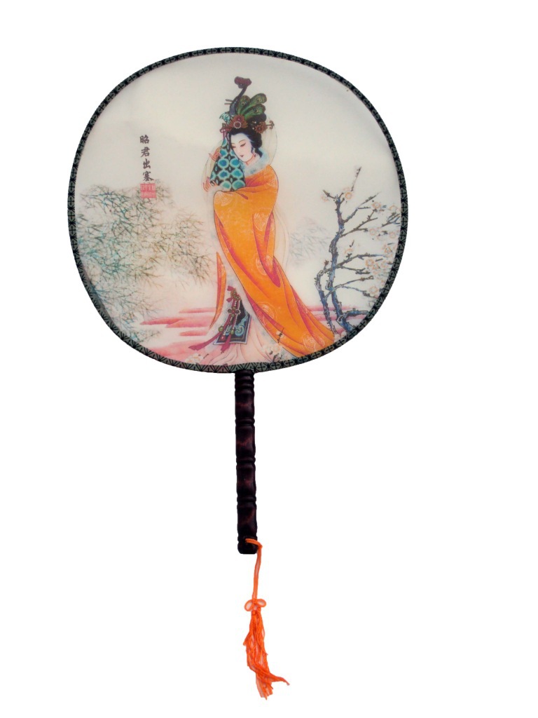 大号仿古绢丝团扇 大号宫女扇 仕女扇 宫廷扇子舞蹈扇子 宫扇批发