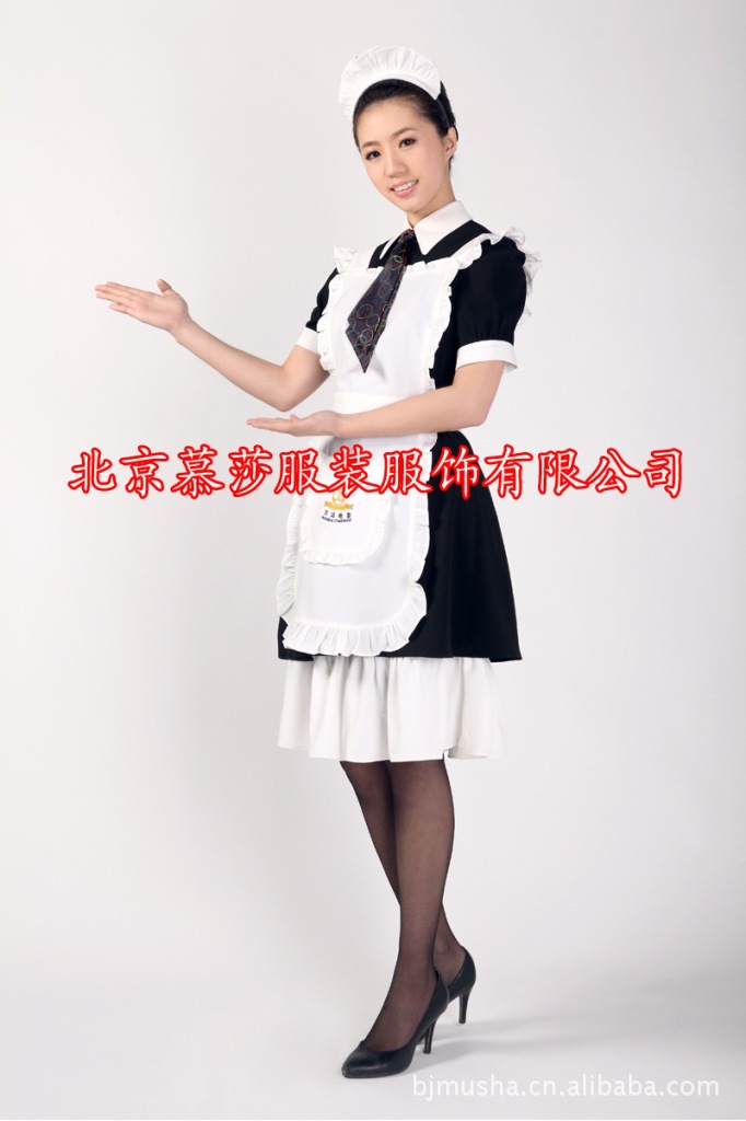 【慕莎】舞臺演出服 女僕保姆居家服裝 服務員工作制服 促銷服裝