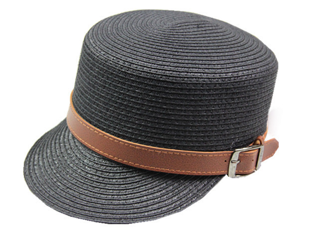 vivi推荐优雅淑女帽子 皮带装饰 马术帽 草帽 草编骑士帽图片_12