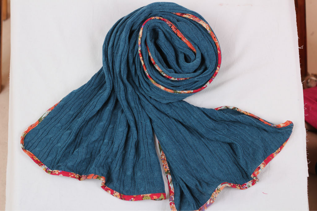 阜饰工艺 民族风 涵毛织围巾 1r0058