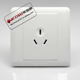 墙壁插座开关 10a三孔插座 10a三极插座 电源插座 美加顺m1系列