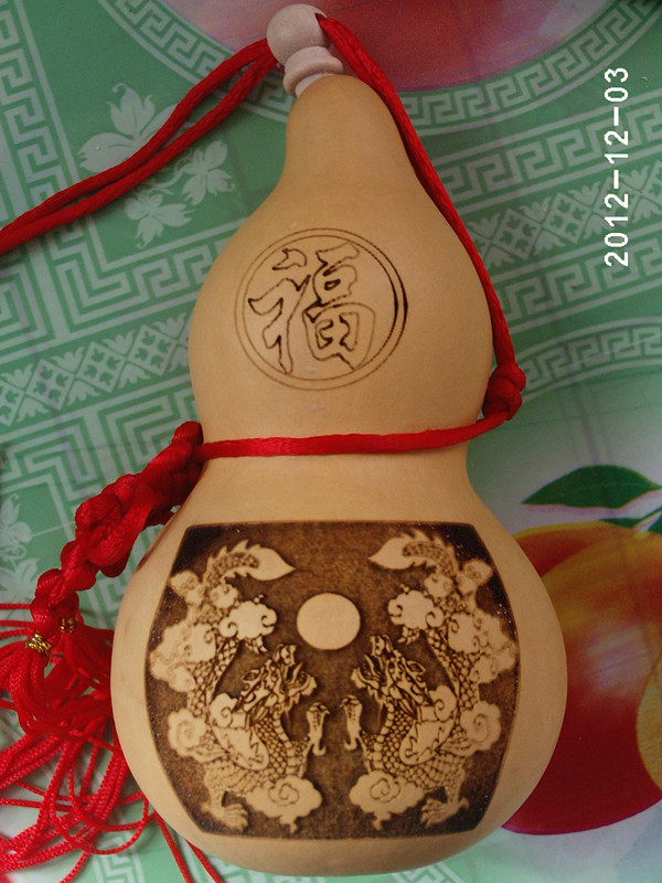 葫芦聊城东旭画艺工艺带木塞浮雕葫芦