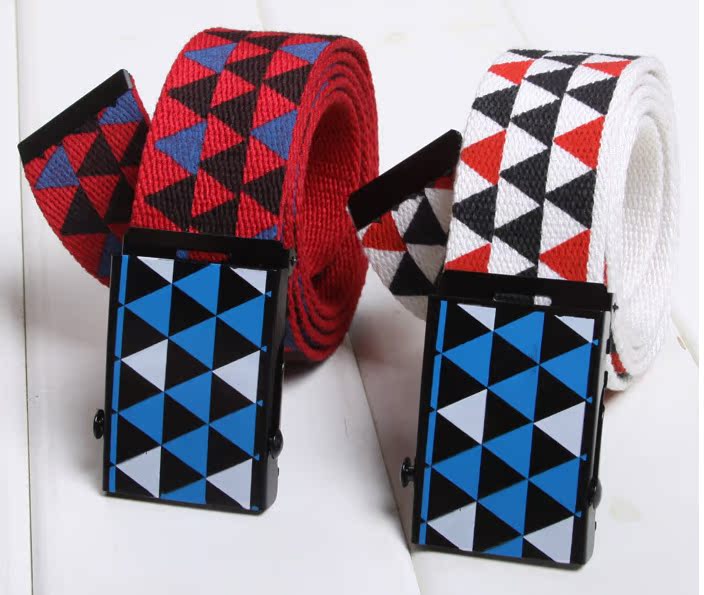 70027 批发新款男式三角形图案金属铁