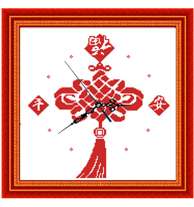双绣十字绣挂画/精准100印布十字绣 gz-211 平安福