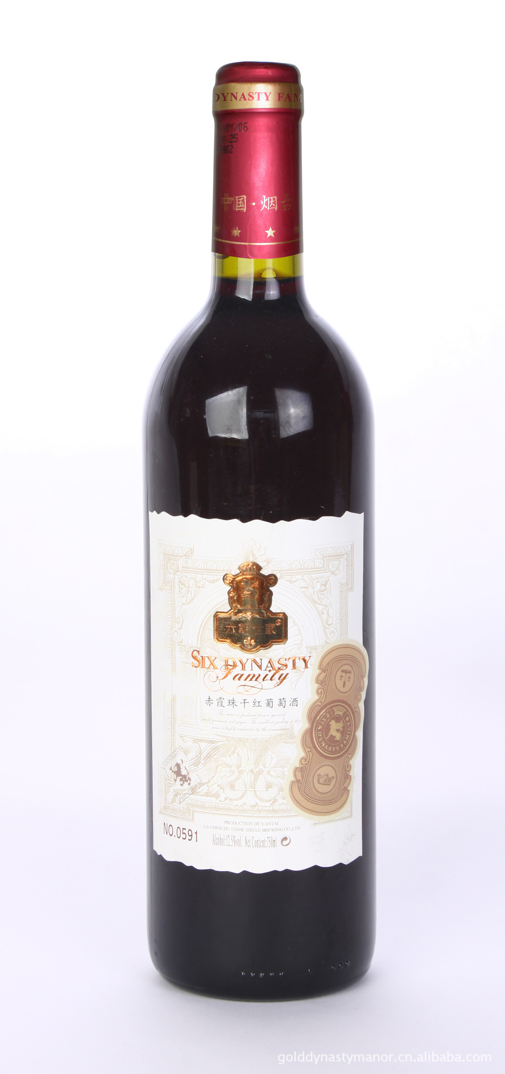 批发葡萄酒招商烟台产区六朝世家系列1992橡木桶干红葡萄酒