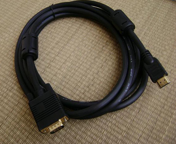 厂家专业生产黑色双胞胎镀金插头vga线