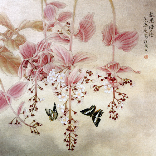 平面图中堂画写真喷绘82花鸟183030