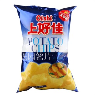 90g上好佳田园薯片烤肉味