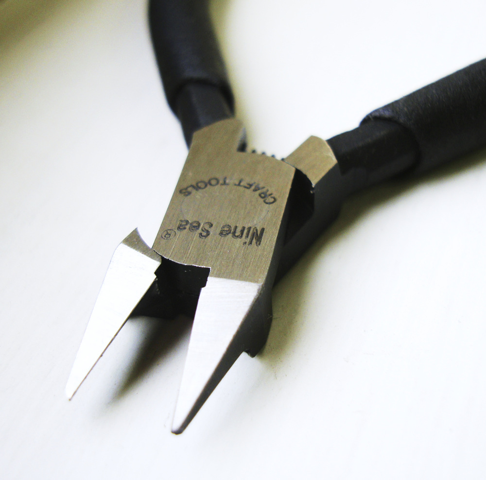 ninesea九洋 薄刃模型剪钳 水口钳斜口钳口锋利 咬合度高手柄舒适