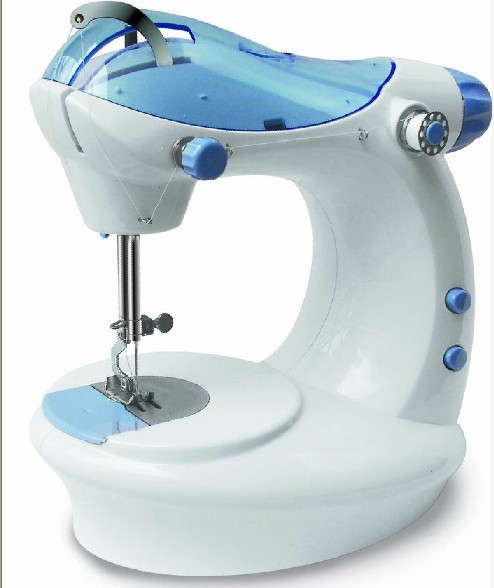 创意迷你电动缝纫机 双线双速裁迷你型手工缝纫机缝脚踏台式衣车