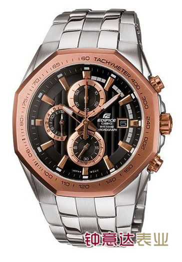 casio卡西欧 八角形表盘 男士手表 ef-531d-1a2v