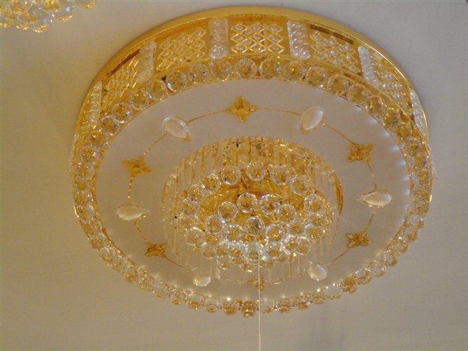 灯饰2185时尚华丽玻璃水晶灯吸顶灯