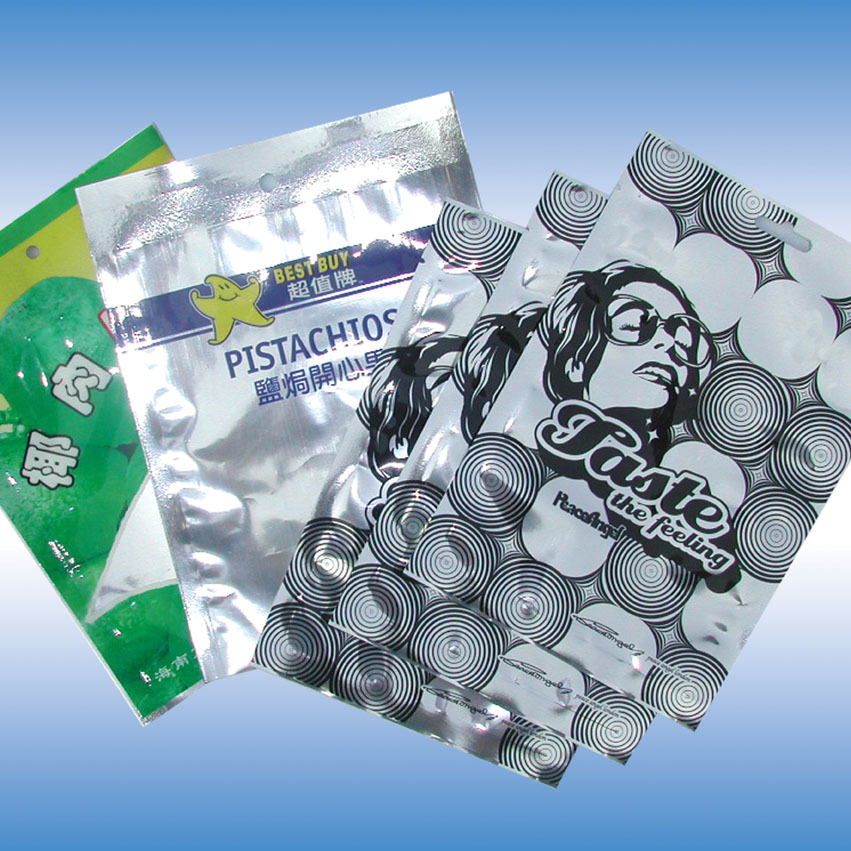 东莞厂家直销 三边封凹印铝箔复合袋食品包装立袋 休闲食品包装