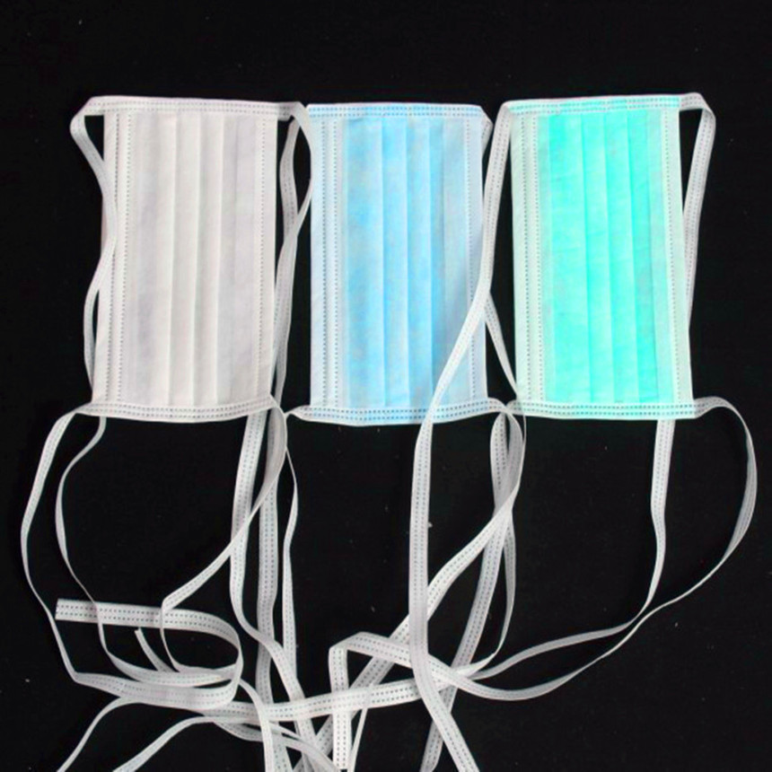 【无纺布】【系带】【三层】【精品】【一次性】【耳挂】 口罩