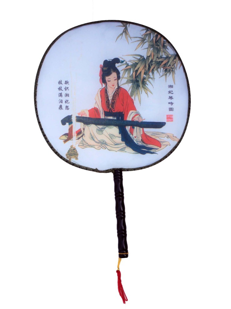 大号仿古绢丝团扇 大号宫女扇 仕女扇 宫廷扇子舞蹈扇子 宫扇批发