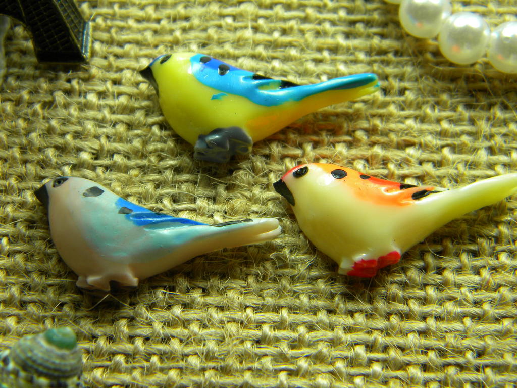 树脂小鸟a款 发簪配件 头饰配件 环保树脂花 各种diy优选jy/8347图片