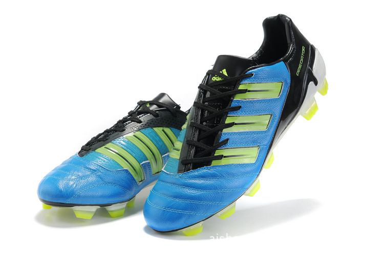 全新上市特惠 时尚经典猎鹰11代tpu 袋鼠皮耐磨足球鞋 蓝色