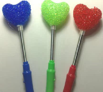 c059【厂家直销】七彩水晶发光棒 米粒弹簧粒子棒 多款混发颜色全