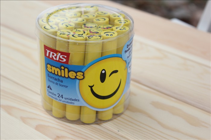 橡皮 韩国文具 新款表情长条式橡皮擦 耐用实用型橡皮