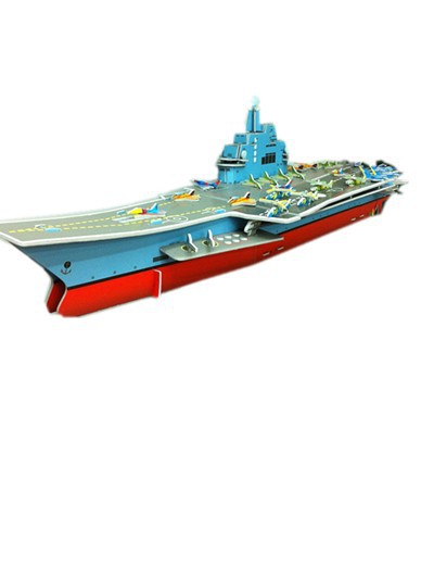 义乌森禾玩具纸模型批发/中国辽宁号立体拼图