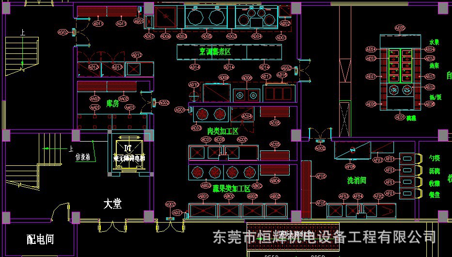 東莞環保廚房工程廚房設備安裝工程廚房設備不鏽鋼