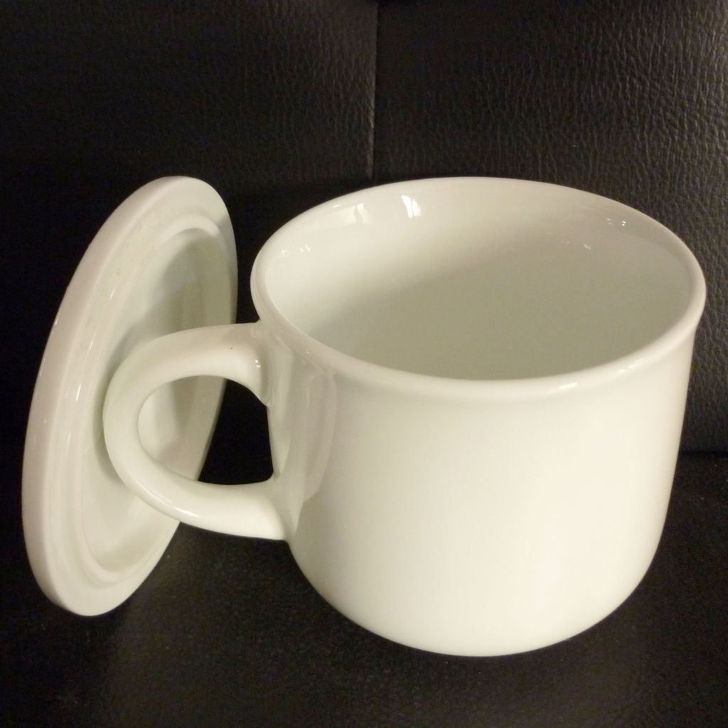 批发陶瓷茶水盖杯 高白瓷盖杯 强化瓷直身杯 陶瓷咖啡杯 可印logo