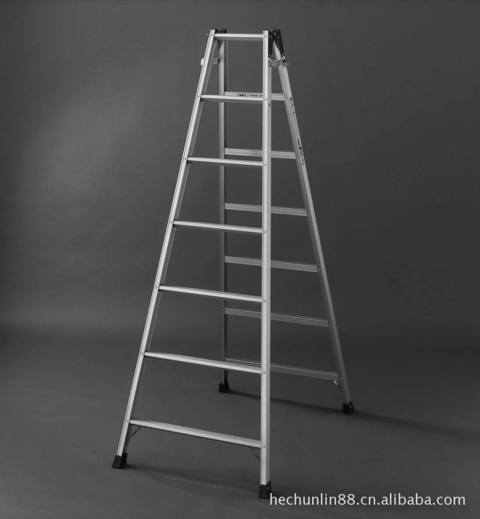 铝合金人字梯厂价批发日本长谷川hasegawa人字梯兼直梯两用型