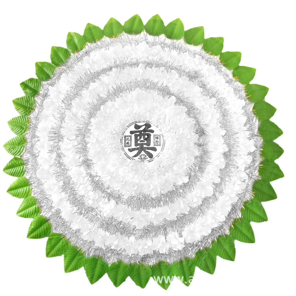 批发殡葬用品 工艺品 布花圈 仿真布花圈 **手提包花圈 .