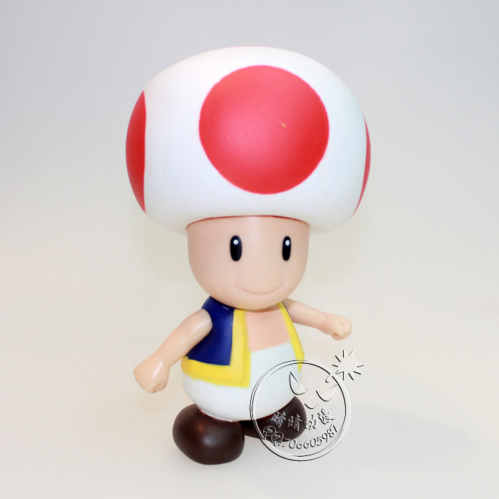批发供应super mario超级马里奥公仔kinopio奇诺比奥蘑菇人20cm