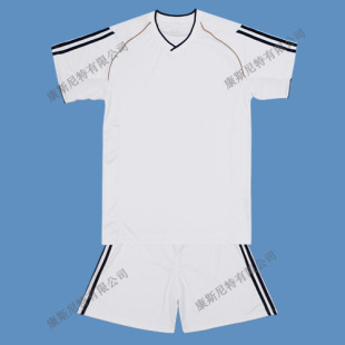 白色空白组队足球服 光板组队足球服 训练服