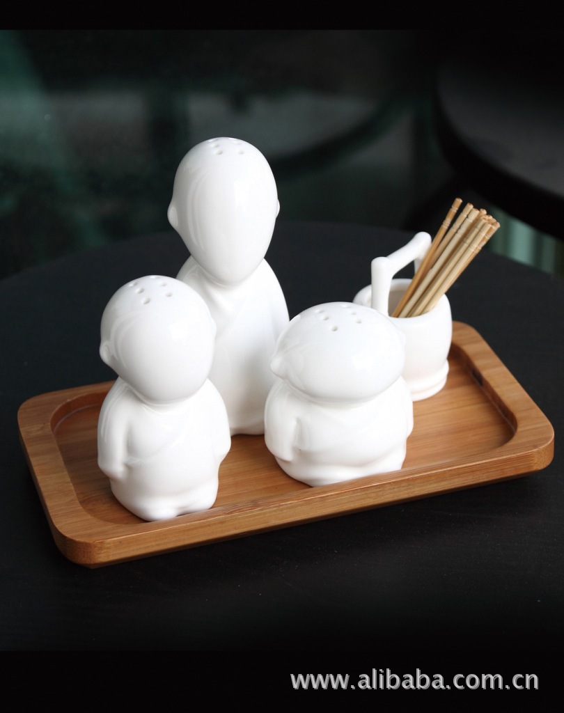 三个和尚调味瓶 创意调味瓶 创意家居礼品 新奇特礼品