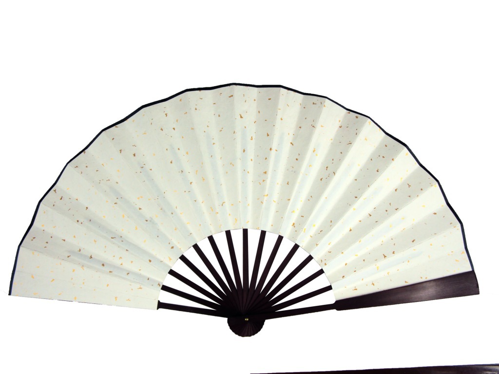 现货 空白手工宣纸扇 仿红木折扇 素面折扇 书画扇 白纸扇 10寸图片_6