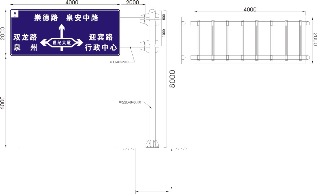 高速标志牌,交通指示牌,道路指示牌.