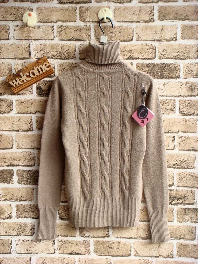 已卖完>秋冬热卖女装 外贸原单保暖毛衫 女式高领纯色打底毛衣