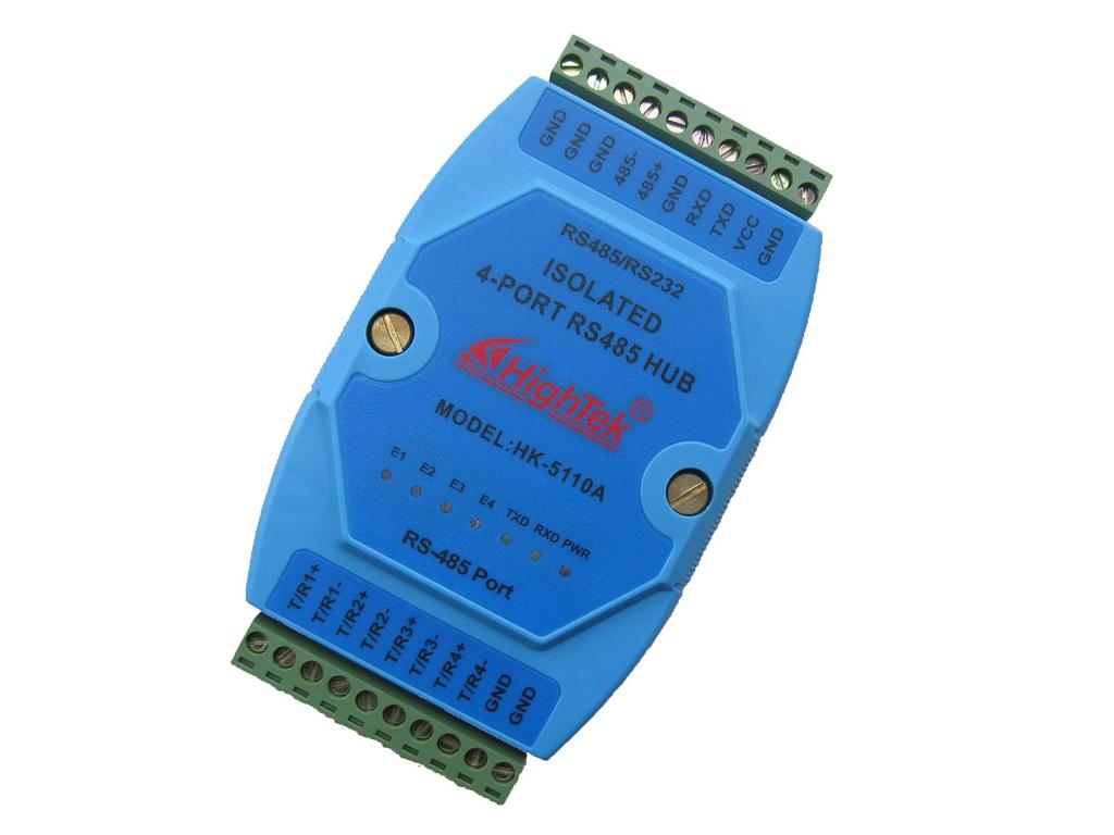 工业级四路rs485光电隔离,防雷集线器(分配器)