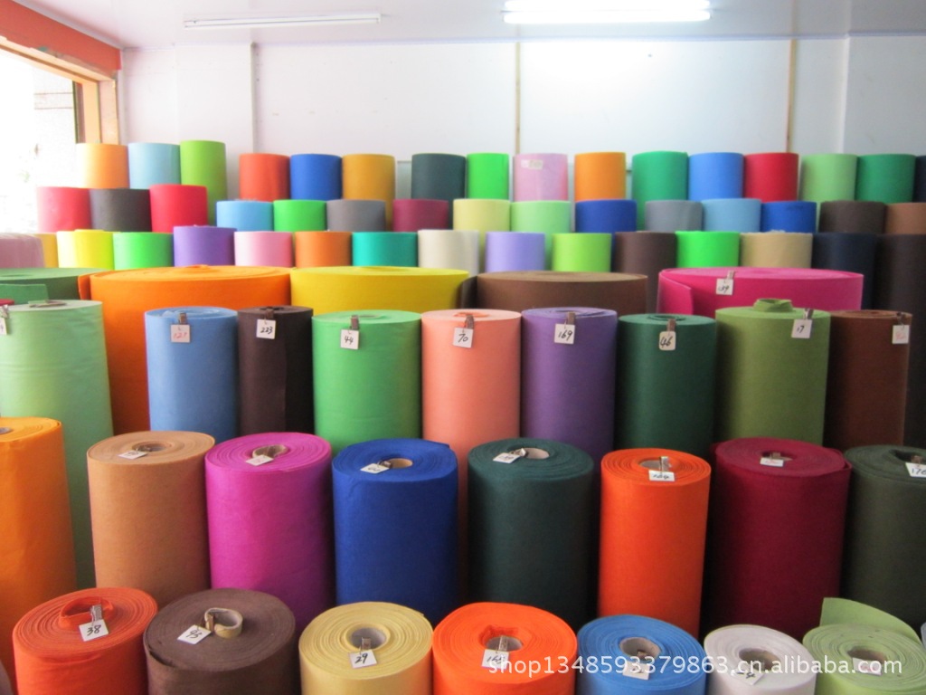 供应无纺布 毛毡布 针刺棉 印花布 sms箱包材料】价格,厂家,图片