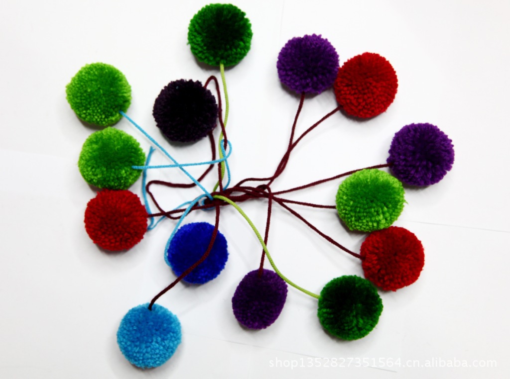 毛球厂家 毛球批发 新款毛球毛线球亚克力