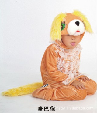 厂家直销儿童精致动物服,灰鼠服饰