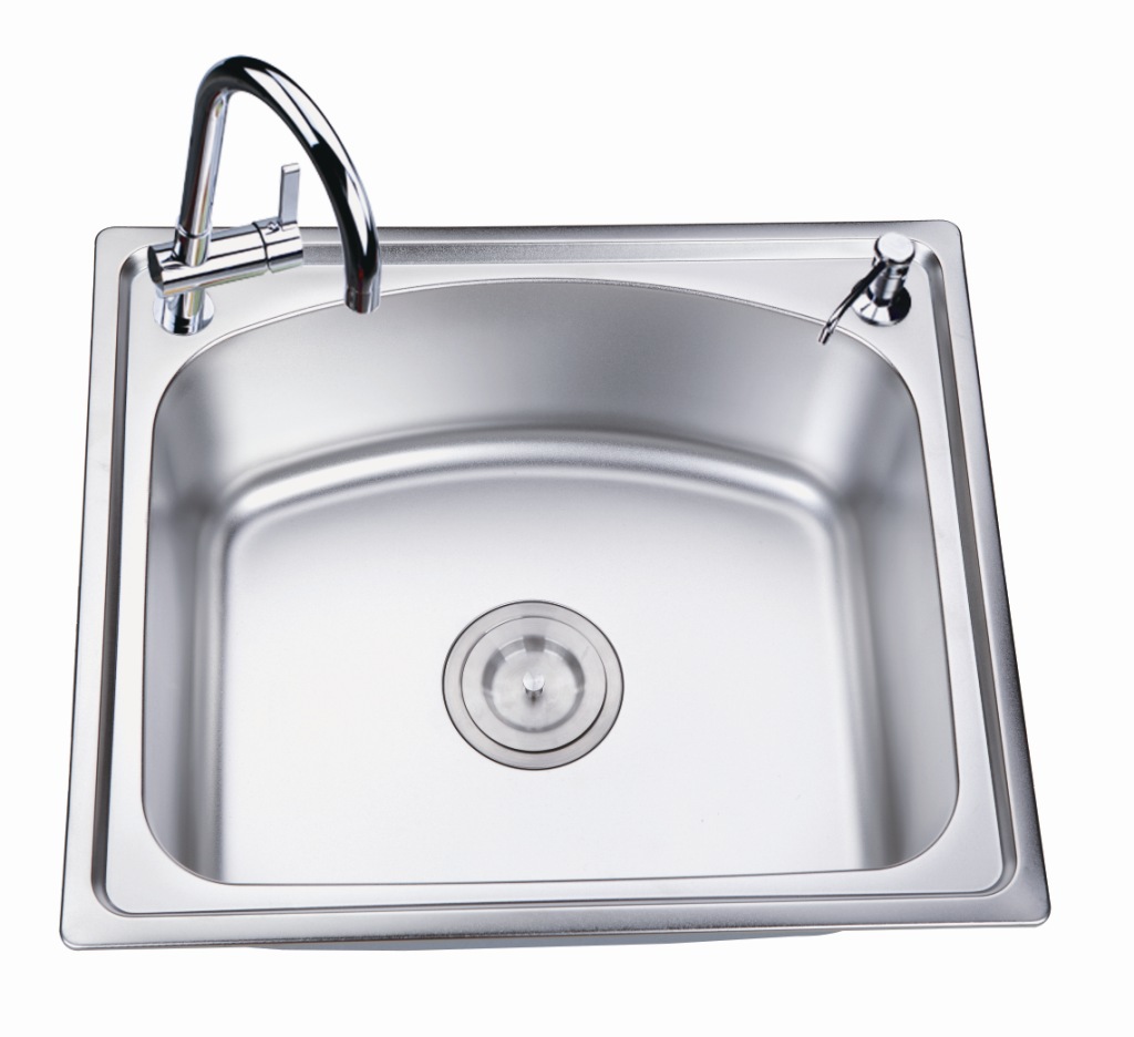 201不锈钢单盆水槽-珍珠砂 厨房菜盆 洗涤槽 耐用 防潮静音d20