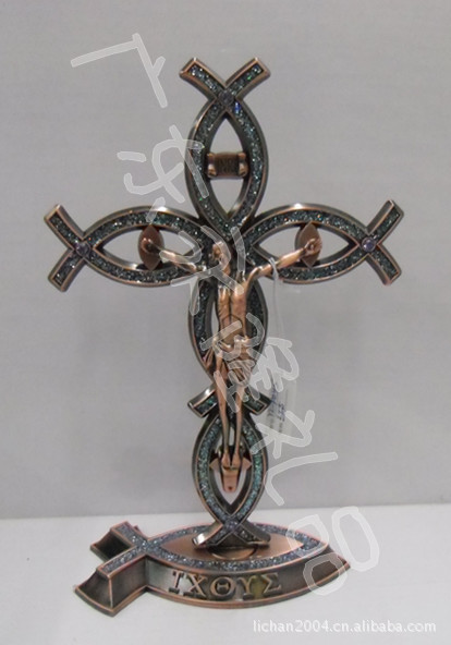 【新款上架】耶稣十字架,基督教产品,东正教产品,金属工艺品