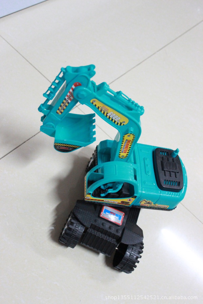 【中号塑料工程车 挖土机】价格,厂家,图片,模型玩具,郑州市管城区