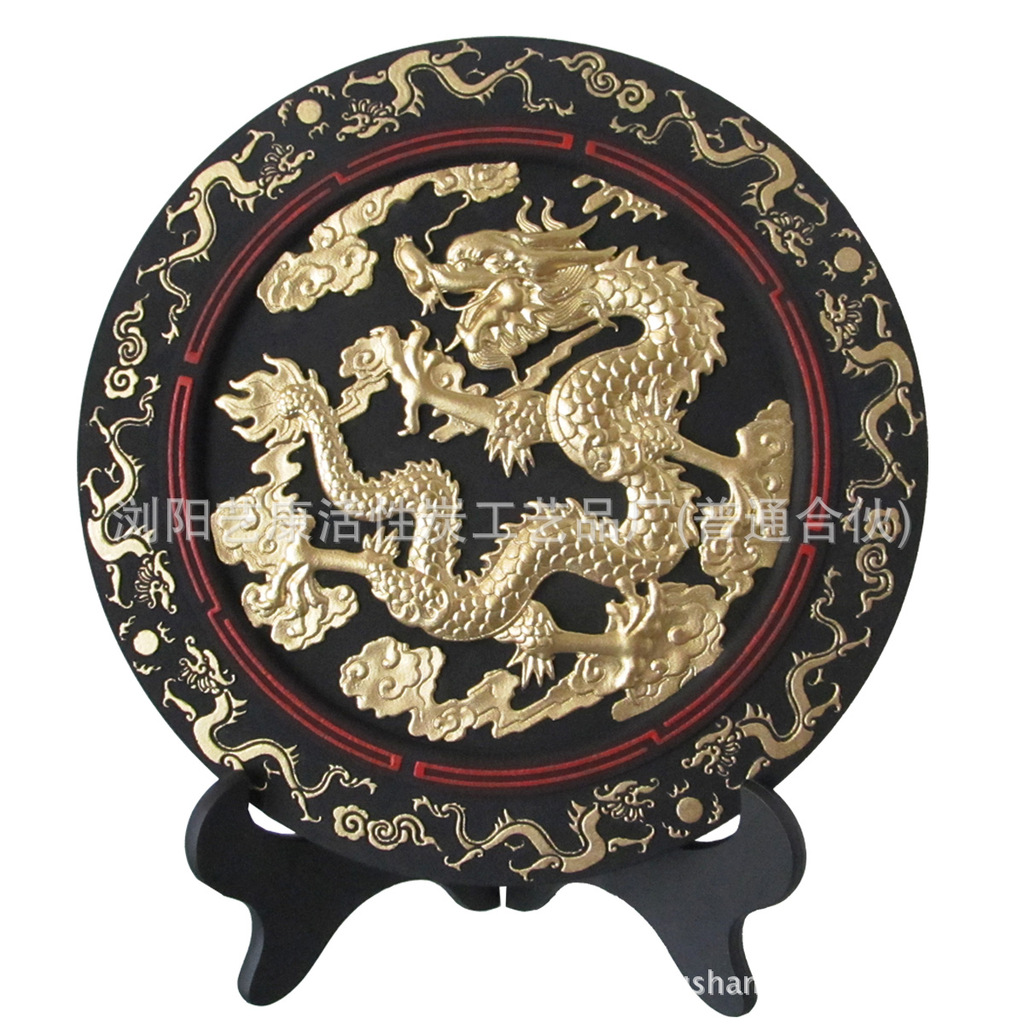 批发炭雕 商务礼品 会议礼品 浏阳炭雕 年终礼品 炭雕中华龙